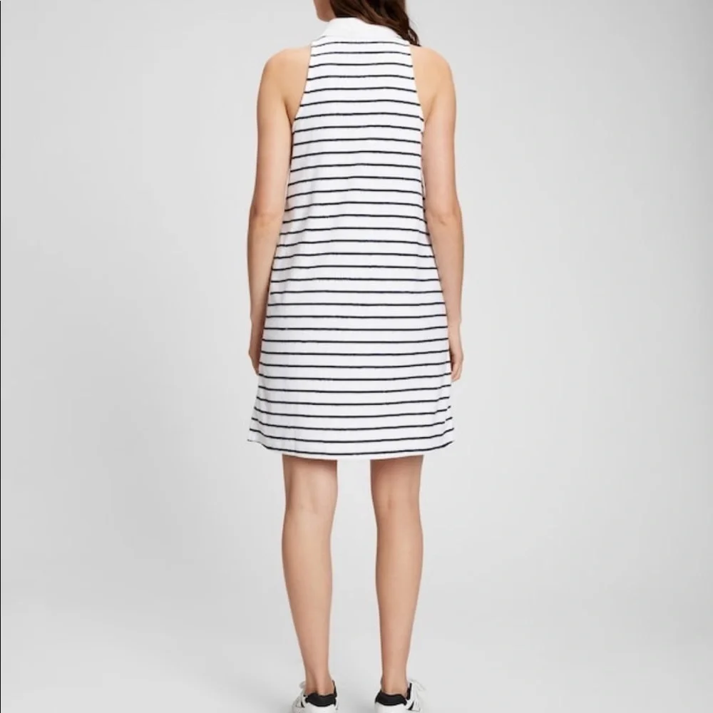 NWT. GAP. Women’s Towel Terry Halter Polo Dress. Great swim coverup. Nautical. - Picture 2 of 14